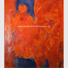 Kobieta Modern Art Obraz olejny, abstrakcyjne obrazy artystyczne Palejąca kobieta saksofon