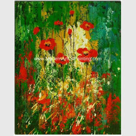Kolorowe abstrakcyjne malarstwo kwiatowe ręcznie - malowane teksturą o niestandardowym rozmiarze lub kolorze