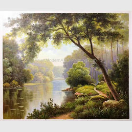 Obrazy krajobrazów dekoracje świeży las nowoczesny abstrakcyjny obraz olejny na ścianę
