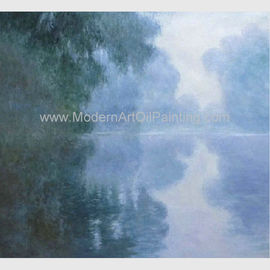 Reprodukcja obrazów olejnych Green Claude Monet Mglisty poranek nad Sekwaną