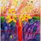 Kwiat Oprawione Abstrakcyjny Obraz Olejny Ręcznie Robiony Akrylem Na Płótnie Rozmiar Niestandardowy