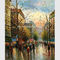 Współczesna scena uliczna w Paryżu Płótno malarskie Palette Knife Stretching Frame