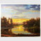 Klasyczny Natura Obraz olejny Pejzaż Zachód słońca Obraz pejzażowy ze strumieniem