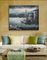 Współczesne malowanie łodzi rybackich na morzu / obrazy statków żaglowych