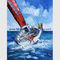 Palette Knife Ship Obrazy na płótnie Abstrakcyjne łodzie dla klubów firm