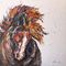 Abstrakcyjny koń Gruba tekstura Malarstwo Zwierzęta Płótno Wall Art