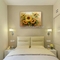 Słonecznik Palette Knife Obraz olejny Kwiaty Wall Art do sypialni
