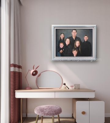 Ręcznie robiony niestandardowy portret olejny ze zdjęcia najlepszy spersonalizowany prezent portretu rodzinnego Wall Art do wystroju domu
