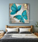Butterfly Art Obrazy olejne Kolorowe zwierzęce płótno Nowoczesny styl 80 X 80 Cm