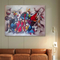 Ręcznie robiony abstrakcyjny obraz olejny na płótnie kolor skrzypce muzyka rysunek Wall Art do salonu Dec