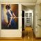 Ręcznie malowany hiszpański obraz olejny / malarstwo kobiece Flamenco Dancer Canvas Art