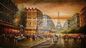 Paris Street Scene Canvas Painting Dostosowany rozmiar Kolor dla stylu neoklasycznego