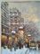Oprawiony paryski obraz olejny, impresjonistyczne obrazy krajobrazowe Gruby olej na płótnie