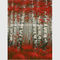 Ręcznie malowany obraz olejny sztuki nowoczesnej Brich Forest, abstrakcyjne malarstwo pejzażowe