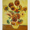 Współczesny słonecznikowy kwiatowy obraz olejny na płótnie Repliki arcydzieła Van Gogha