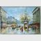 Home Decor Handmade Paris Obraz olejny na płótnie Streetscape Painting