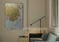 Teksturowane płótno Złoty obraz Abstrakcyjna gruba farba Wall Art dla domu dekoracyjne